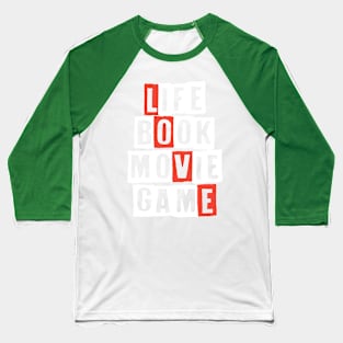 LOVE / GREEN Baseball T-Shirt